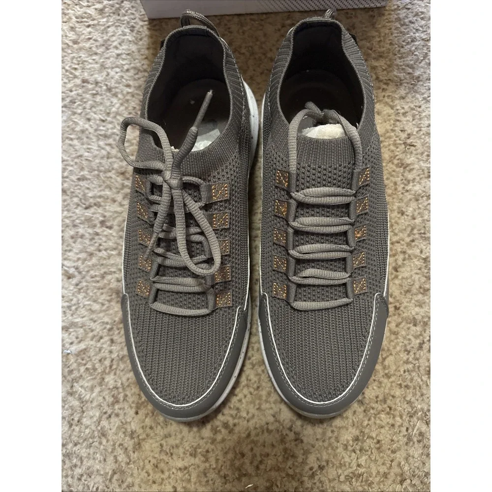 Stroll Men's Sz 8.5 Gray Golf Shoes Performance Knit Gray White‎